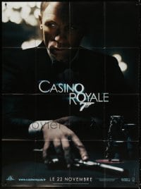2f598 CASINO ROYALE teaser French 1p 2006 Daniel Craig as James Bond at poker table with gun!