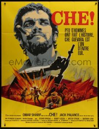2f602 CHE French 1p 1969 cool different Boris Grinsson art of Omar Sharif as Guevara!