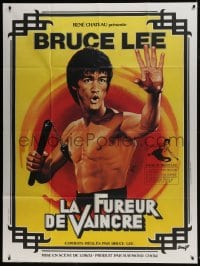 2f604 CHINESE CONNECTION French 1p R1979 great art of Bruce Lee with nunchaku by Jean Mascii!