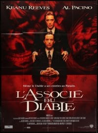 2f632 DEVIL'S ADVOCATE French 1p 1997 best image of Keanu Reeves & demonic Al Pacino!