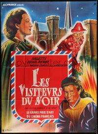 2f633 DEVIL'S ENVOYS French 1p R1960s Marcel Carne's Les Visiteurs du Soir, colorful art!
