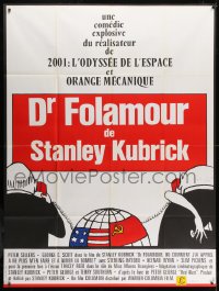 2f648 DR. STRANGELOVE French 1p R1970s Stanley Kubrick classic, Peter Sellers, great artwork!