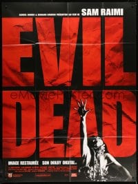 2f660 EVIL DEAD French 1p R2003 Sam Raimi cult classic, horror art of girl grabbed by zombie!