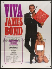 2f683 FROM RUSSIA WITH LOVE French 1p R1970 Thos art of Sean Connery as James Bond & sexy blonde!