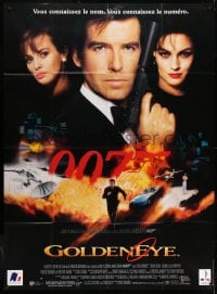 2f695 GOLDENEYE French 1p 1995 Pierce Brosnan as secret agent James Bond 007, cool montage!