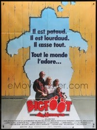 2f714 HARRY & THE HENDERSONS French 1p 1987 John Lithgow, Bigfoot, different art of broken fence!