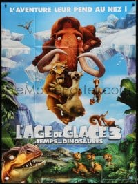 2f736 ICE AGE: DAWN OF THE DINOSAURS French 1p 2009 computer animated prehistoric animals!