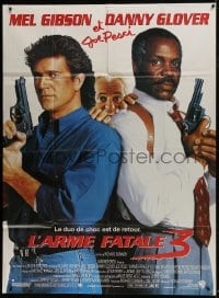 2f781 LETHAL WEAPON 3 French 1p 1992 great image of cops Mel Gibson, Glover & Joe Pesci!