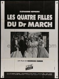 2f787 LITTLE WOMEN French 1p R2000s Louisa May Alcott, Katharine Hepburn, Joan Bennett, different!