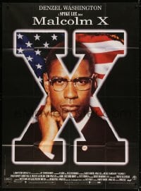 2f799 MALCOLM X French 1p 1992 directed by Spike Lee, different c/u of Denzel Washington!