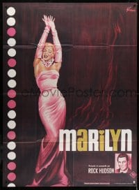 2f802 MARILYN French 1p R1982 sexy full-length art of young Monroe by Boris Grinsson!