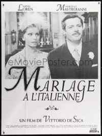 2f803 MARRIAGE ITALIAN STYLE French 1p R2000s de Sica's Matrimonio all'Italiana, Loren, Mastroianni
