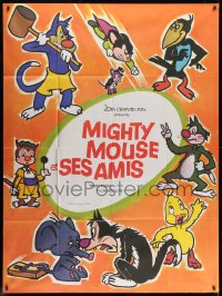 2f811 MIGHTY MOUSE ET SES AMIS French 1p 1970s great cartoon art of Paul Terry's best creations!