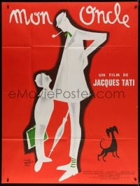 2f814 MON ONCLE French 1p R1970s wonderful Pierre Etaix art of Jacques Tati as My Uncle, Mr. Hulot!