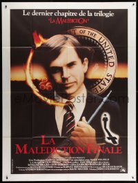 2f830 OMEN 3 - THE FINAL CONFLICT French 1p 1981 creepy image of Sam Neill as President Damien!