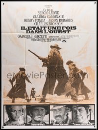 2f831 ONCE UPON A TIME IN THE WEST French 1p R1970s Leone, Cardinale, Fonda, Bronson & Robards!