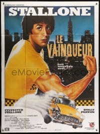 2f881 RHINESTONE French 1p 1987 different Sator art of New York City cab driver Sylvester Stallone!