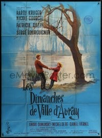 2f928 SUNDAYS & CYBELE style A French 1p 1962 Bourguignon's Les Dimanches de Ville d'Avray, Kerfyser art!