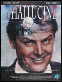 2f941 TERROR French 1p 1991 different deceptive image of older Jack Nicholson & Boris Karloff!