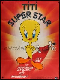 2f953 TITI SUPER STAR French 1p 1970s Kerfyser art of Tweety Bird & Sylvester, Looney Tunes!