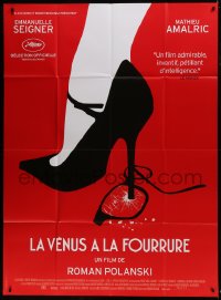 2f975 VENUS IN FUR French 1p 2013 La Venus a la Fourrure, Roman Polanski, great high heel art!