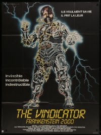 2f976 VINDICATOR French 1p 1986 great different art of The Vindicator: Frankenstein 2000!