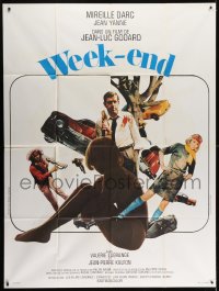 2f982 WEEK END French 1p 1968 Jean-Luc Godard, great montage with sexy Mireille Darc!