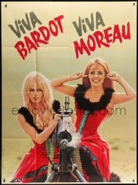2f492 VIVA MARIA INCOMPLETE French 2p 1965 Louis Malle, sexiest French babes Brigitte Bardot & Jeanne Moreau!