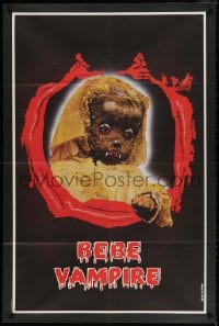 2f498 GRAVE OF THE VAMPIRE teaser French 31x46 R1980s wild Jean Simon art of baby vampire monster!