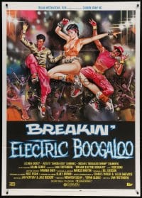 2f095 BREAKIN' 2 Italian 1p 1985 Shabba-doo, Electric Boogaloo, great different Symeoni art!