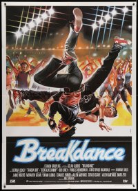 2f094 BREAKIN' Italian 1p 1984 great different Symeoni art of break-dancing Shabba-doo!