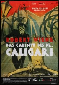 2f097 CABINET OF DR CALIGARI Italian 1p R2014 early German silent restored, art from the original!