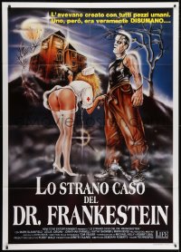 2f108 FRANKENSTEIN GENERAL HOSPITAL Italian 1p 1988 different Pitarelli art of monster & sexy nurse!
