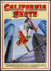 2f114 GLEAMING THE CUBE Italian 1p 1989 Tony Hawk, L. Argenti skateboarding art, California Skate!