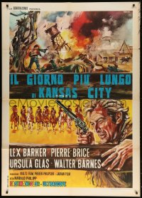 2f116 HALF-BREED Italian 1p 1968 different art of cowboy Lex Barker as Old Shatterhand by Morini!
