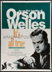 2f124 IT'S ALL TRUE Italian 1p 1995 unfinished Orson Welles work, lost for more than 50 years!