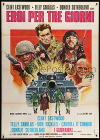 2f127 KELLY'S HEROES Italian 1p R1970s Clint Eastwood, Telly Savalas, Don Rickles, Donald Sutherland