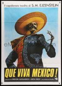 2f162 QUE VIVA MEXICO Italian 1p 1980 Sergei Eisenstein's reconstructed classic, Luca Crovato art!