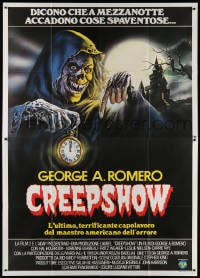 2f021 CREEPSHOW Italian 2p 1983 George Romero & Stephen King, great different Casaro horror art!