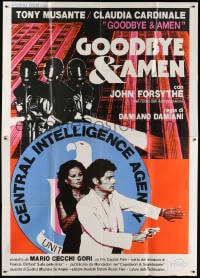 2f031 GOODBYE & AMEN Italian 2p 1978 CIA agents looking for Tony Musante & sexy Claudia Cardinale!