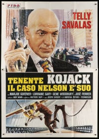 2f054 MARCUS-NELSON MURDERS Italian 2p 1978 best art of Telly Savalas as Kojack before TV series!