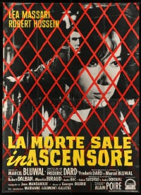 2f059 PARIS PICK-UP Italian 2p 1963 Le Monte-Charge, Lea Massari, Robert Hossein, murder mystery!
