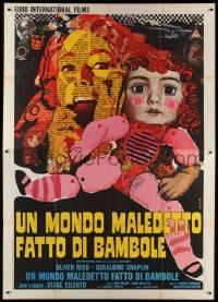 2f083 Z.P.G. Italian 2p 1972 Geraldine Chaplin, Zero Population Growth, different Iaia art, rare!
