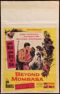 2f220 BEYOND MOMBASA WC 1957 Cornel Wilde, Donna Reed, Leo Genn, Africa, adventure beyond compare!