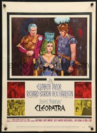 2f236 CLEOPATRA WC 1963 Elizabeth Taylor, Richard Burton, Rex Harrison, Howard Terpning art!