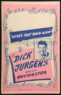 2f251 DICK JURGENS music concert WC 1940s performing with his orchestra, Here's That Band Again!