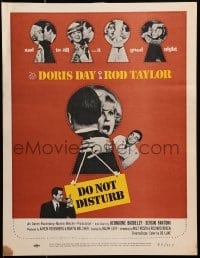 2f253 DO NOT DISTURB WC 1965 great keyhole images of Doris Day & Rod Taylor romancing!