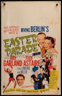 2f259 EASTER PARADE WC 1948 Judy Garland & Fred Astaire, Al Hirschfeld art not on one-sheets, rare!