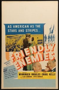2f273 FRIENDLY ENEMIES WC 1942 Winninger, Ruggles, as American as the Stars and Stripes, very rare!
