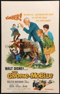 2f279 GNOME-MOBILE WC 1967 Walt Disney fantasy, art of Walter Brennan & lots of little people!